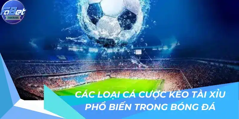 Các loại cá cược kèo tài xỉu phổ biến trong bóng đá